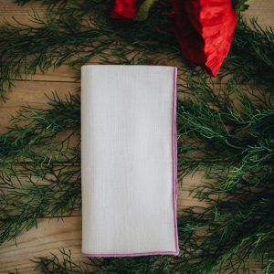 Servilleta festón malva